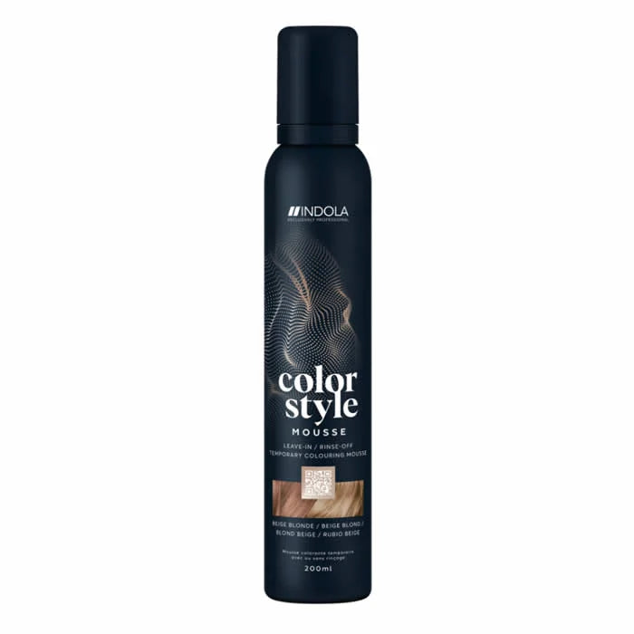 INDOLA INDOLA Color Style Mousse Beige Blonde 200 ml Haarstyling Schaum Kosmetik