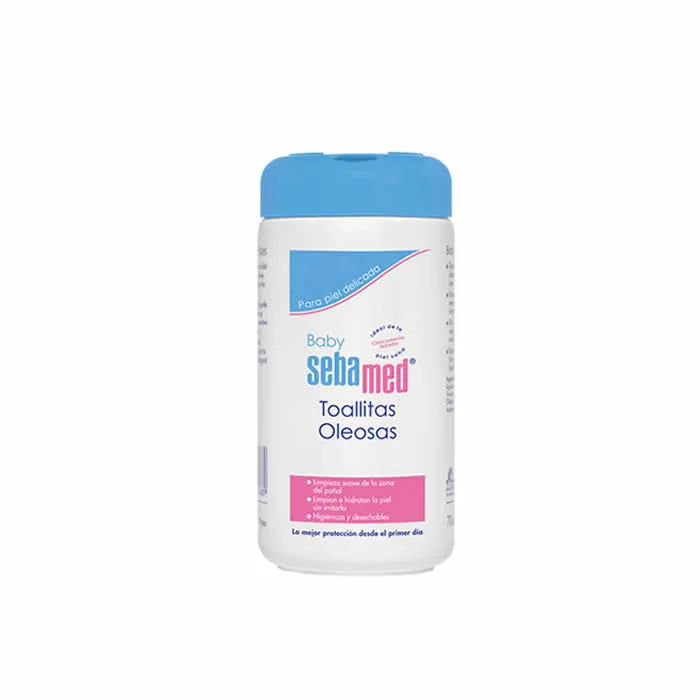 SEBAMED Sebamed Baby Öl Feuchttücher 70 Stück sanfte Reinigung für empfindliche Haut Kosmetik