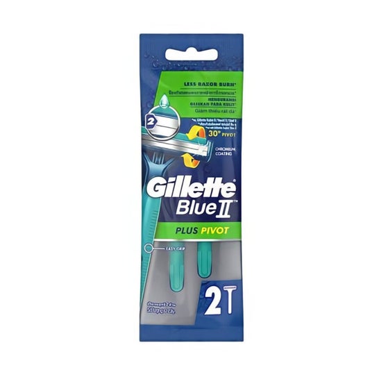 GILLETTE Blue II Plus Slalom Einwegrasierer 5 Stück Kosmetik
