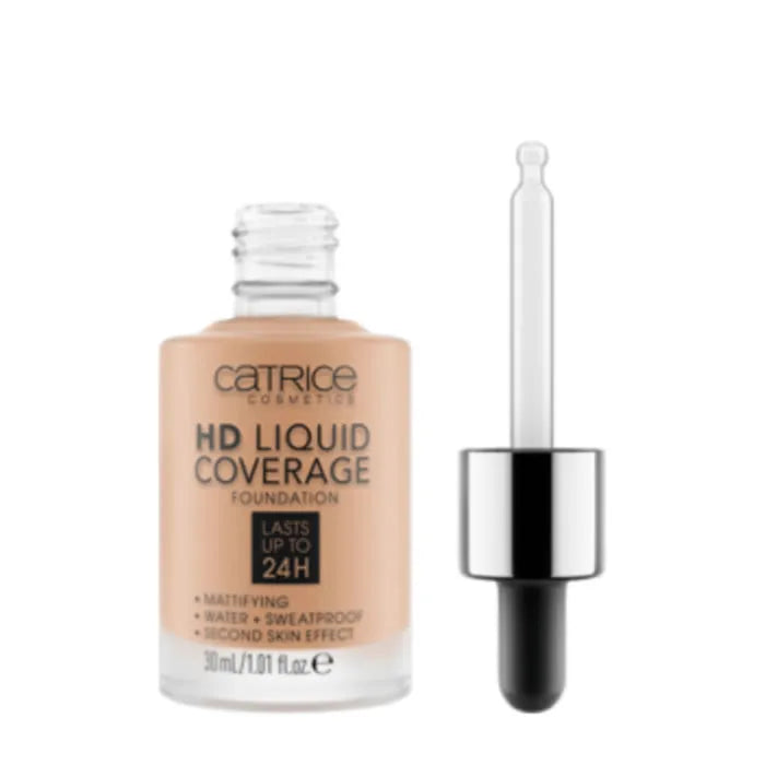 CATRICE CATRICE HD Liquid Coverage Foundation 040 Warm Beige 30 ml bis 24 Stunden Halt