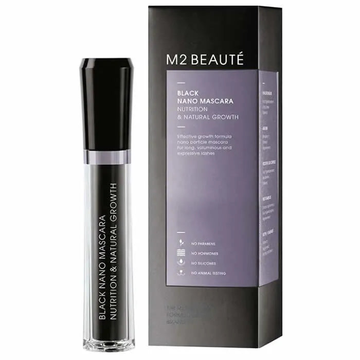 M2 BEAUTÉ M2 BEAUTÉ Black Nano Mascara 6 ml Mascara schwarz für Wimpernverlängerung