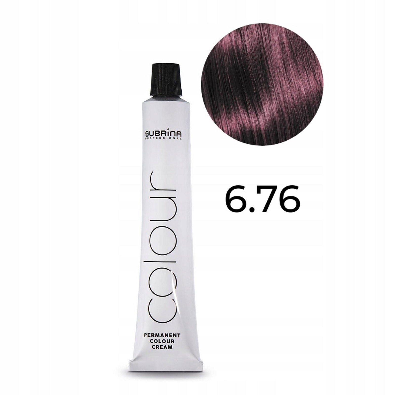 Subrina Professional Subrina Professional, Permanent Colour, Argan, Permanente Haarfarbe, 6/76 Dark Blonde Violet Chestnut, 1
