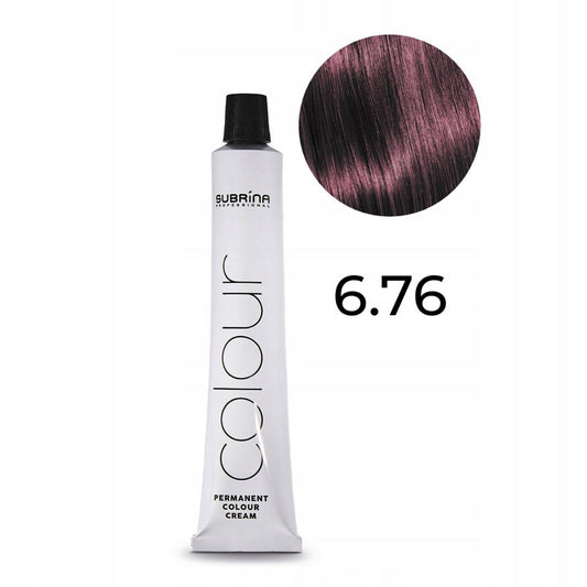 Subrina Professional Subrina Professional, Permanent Colour, Argan, Permanente Haarfarbe, 6/76 Dark Blonde Violet Chestnut, 1