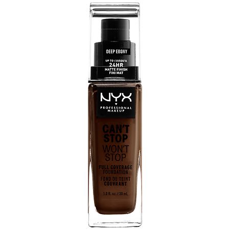 NYX NYX Can't Stop Won't Stop Full Coverage Foundation Deep Ebony 30 ml