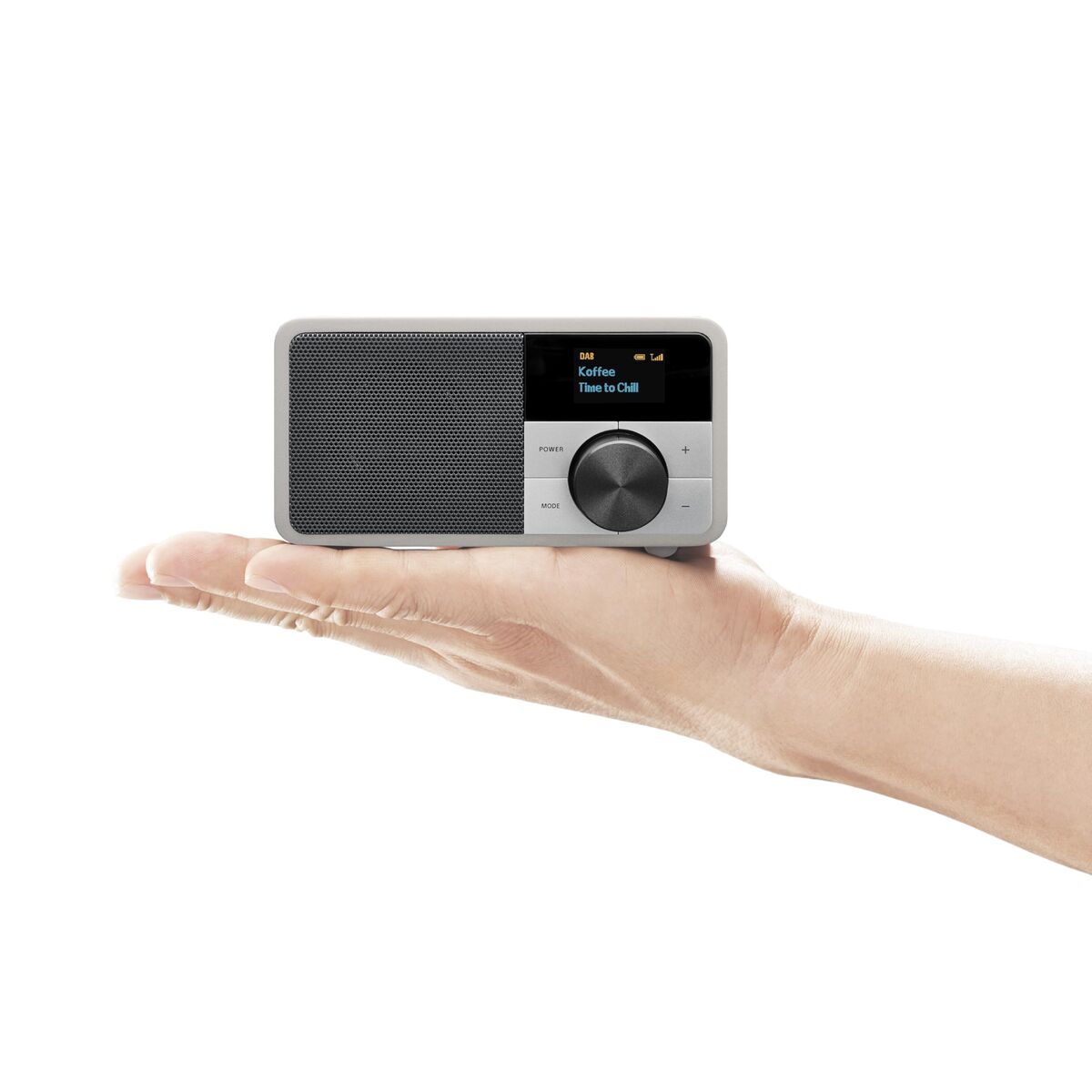 Sangean Transistor-Radio Sangean Ddr7 Mini Silberfarben Fm Retro