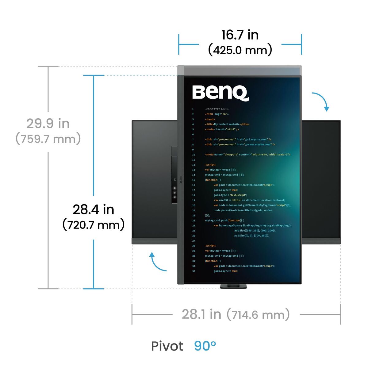 Benq Gaming-Monitor Benq 9H.lmtla.tbe 4K Ultra Hd 31,5&quot;