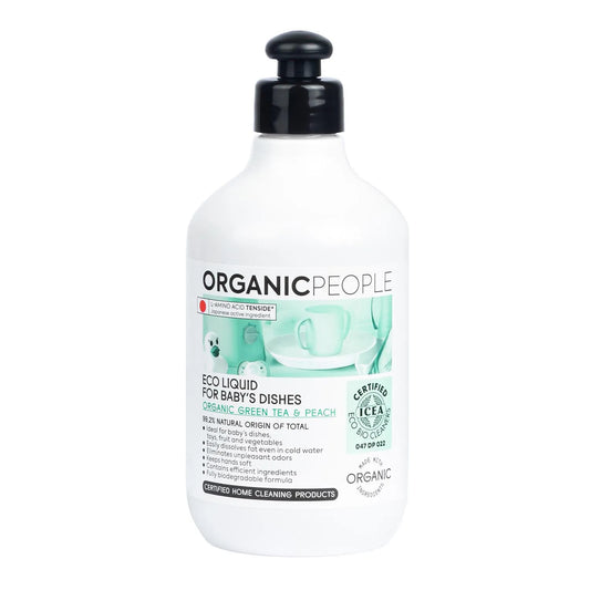 ORGANIC PEOPLE ORGANIC PEOPLE Green Tea & Peach Eco Flüssigreiniger für Babygeschirr 200 ml Kosmetik