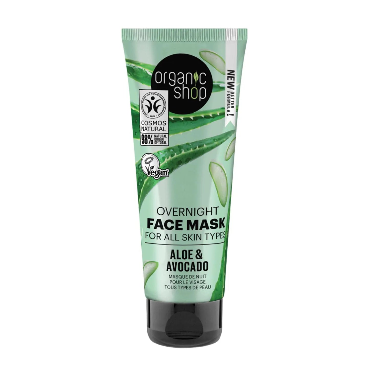 Organic Shop Aloe Mascarilla Facial Overnight 75ml