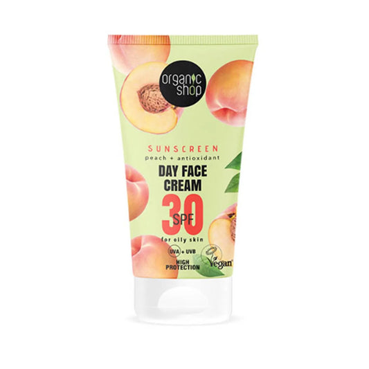 ORGANIC SHOP Peach Tagescreme Gesicht mit SPF 30 50 ml