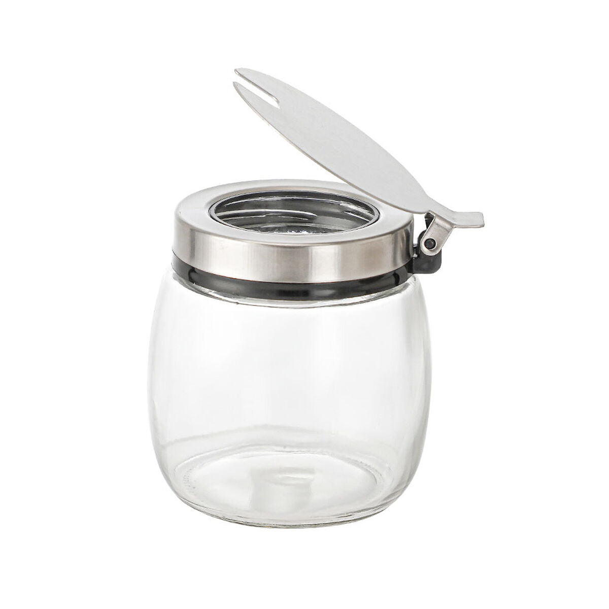 La Mediterránea Zuckerdose La Mediterránea Durchsichtig Silberfarben Glas Stahl 0,25 L 7 X 8,7 Cm (24 Stück)