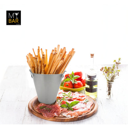 My Bar Schüssel Für Vorspeisen My Bar Silberfarben Stahl 15 X 10 X 15 Cm (24 Stück)