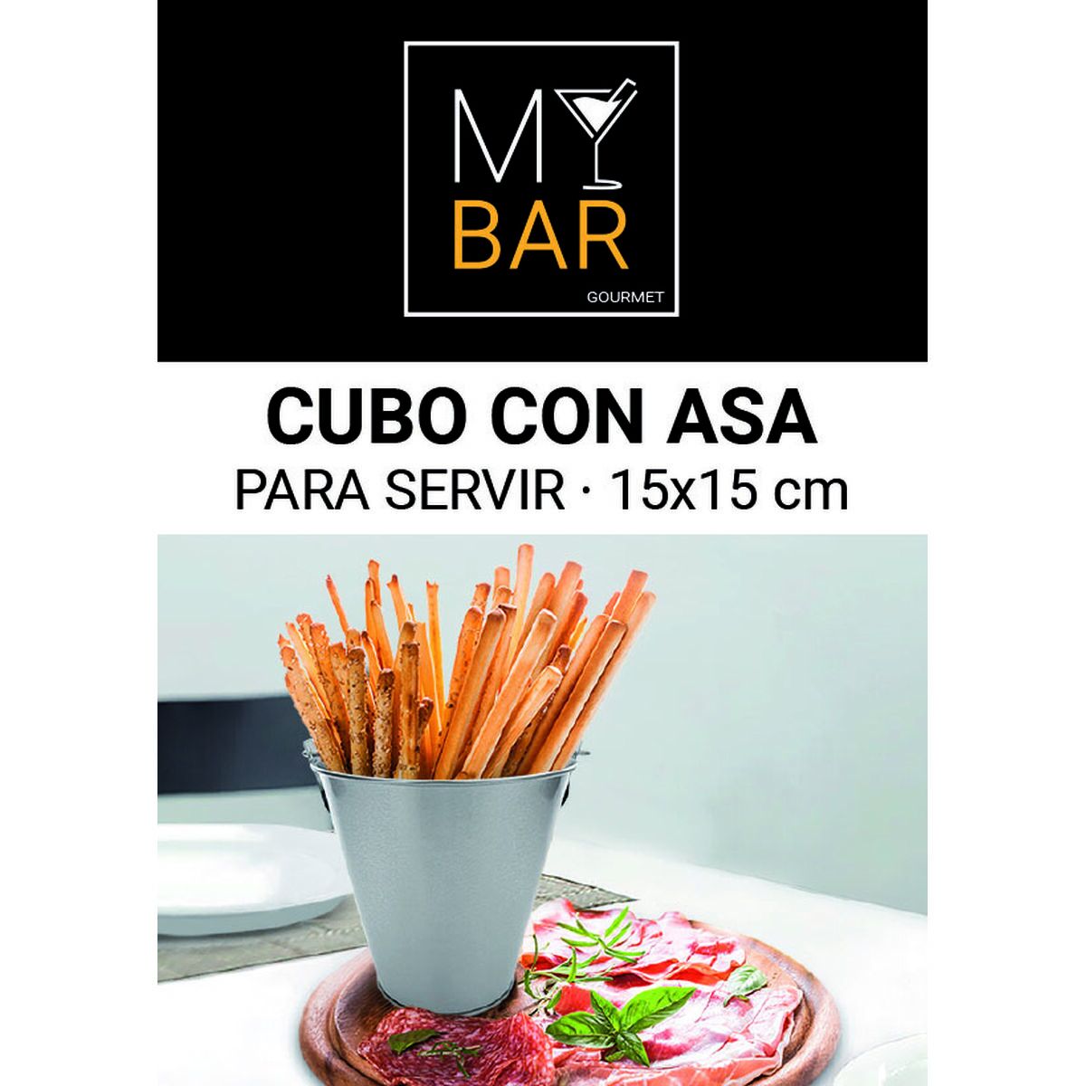 My Bar Schüssel Für Vorspeisen My Bar Silberfarben Stahl 15 X 10 X 15 Cm (24 Stück)