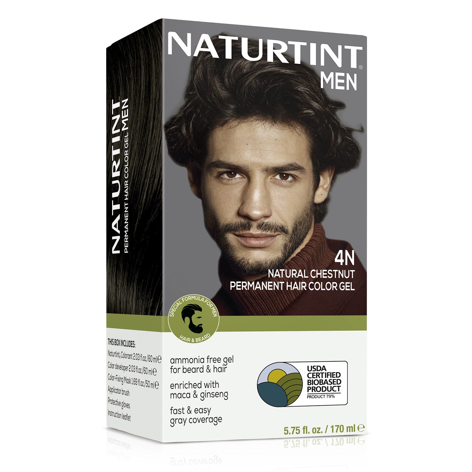 NATURTINT NATURTINT Men Haarfarbe 4N Kastanienbraun Naturtint Tinte Pelo