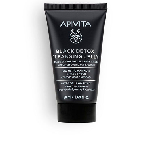 GEL LIMPIADOR DETOX NEGRO - Limpiador facial natural con carbón activo y propóleo 50 ml