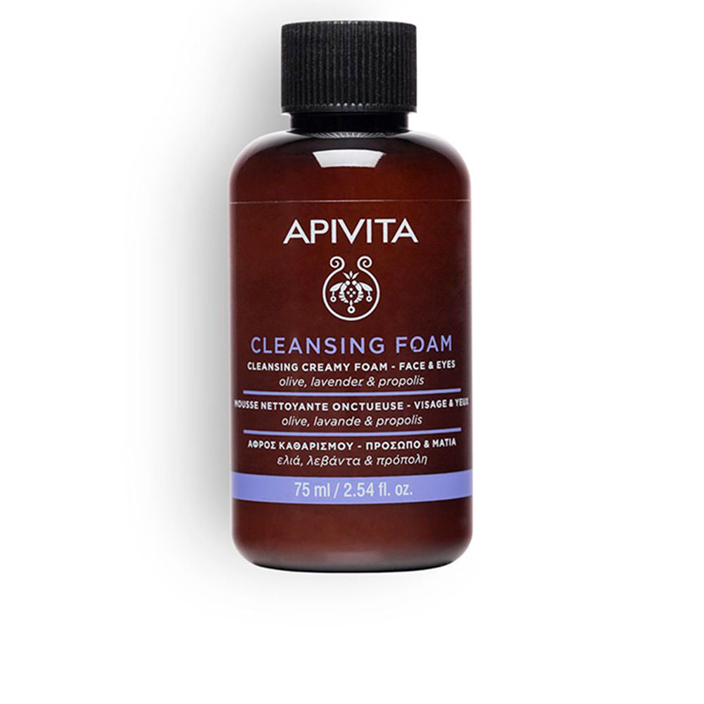FOAMING CLEANSING CREAM face and eyes with olive and lavender 75 ml