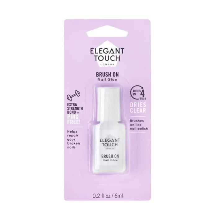 ELEGANT TOUCH ELEGANT TOUCH Nagelkleber mit Pinselapplikator Brush On Nail Glue Nagelpflege