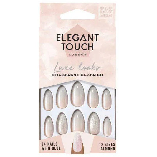 ELEGANT TOUCH Luxe Looks Oval Nägel mit Kleber Limited Edition Hot Tip 24 Stück Nagelpflege