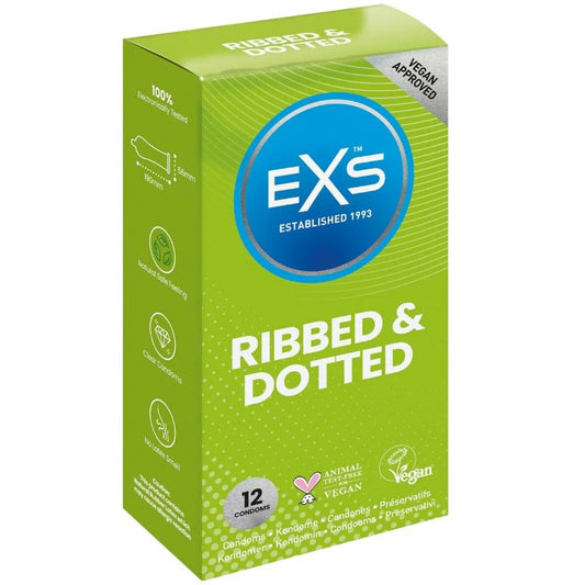EXS Ribbed Kondome - 12 Stück