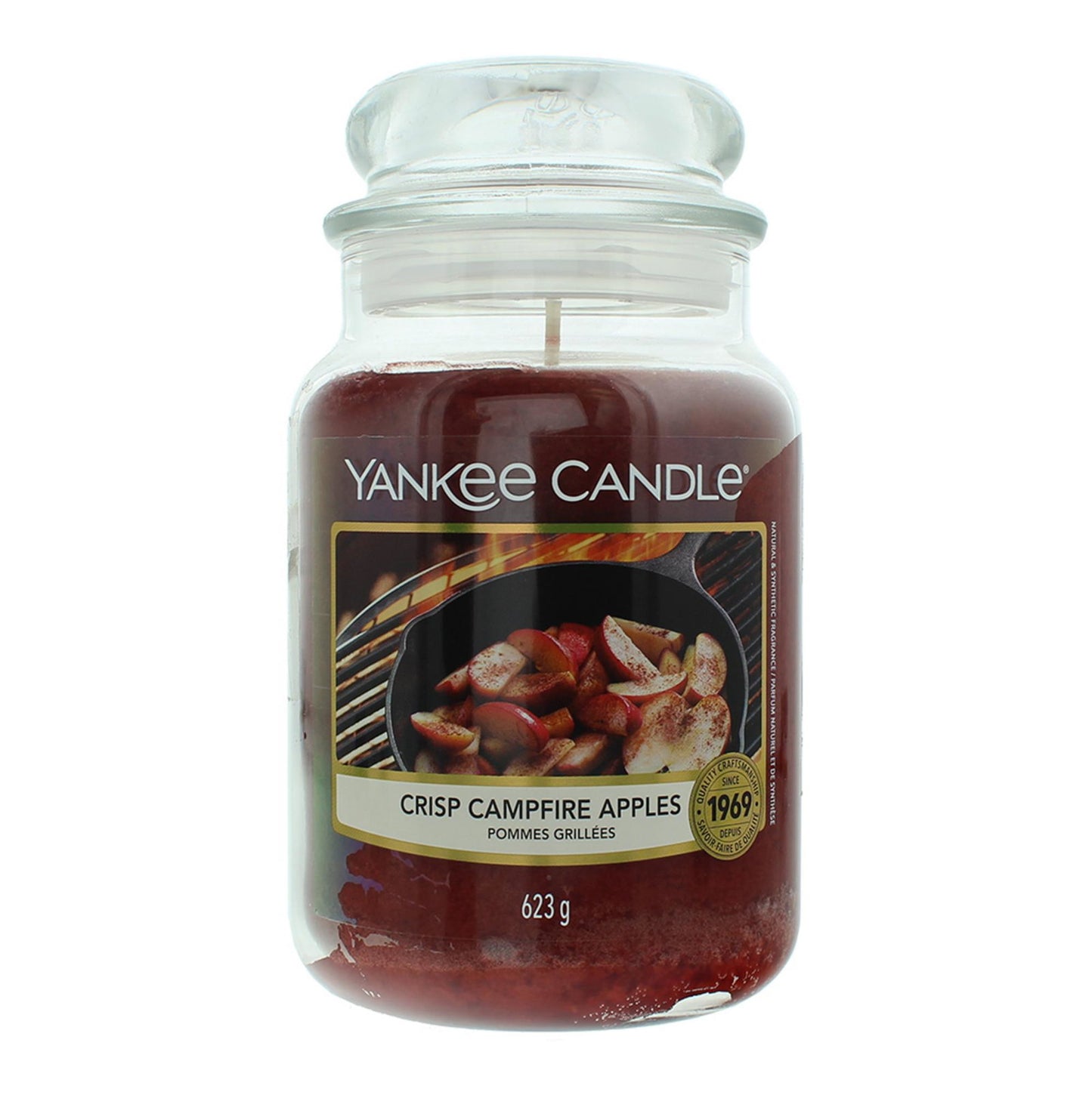 Yankee Candle Duftkerze Yankee Candle, Crisp Campfire Apples, Scented Candle, 623 g Regular