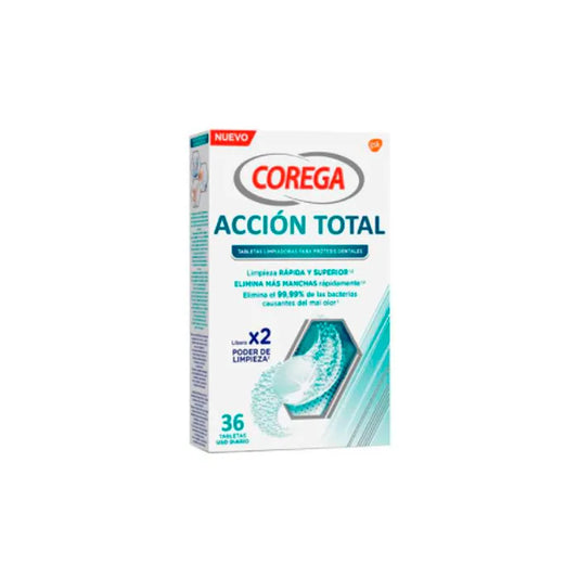 COREGA COREGA Total Action Reinigungstabletten 36 Stück für Zahnersatz Kosmetik