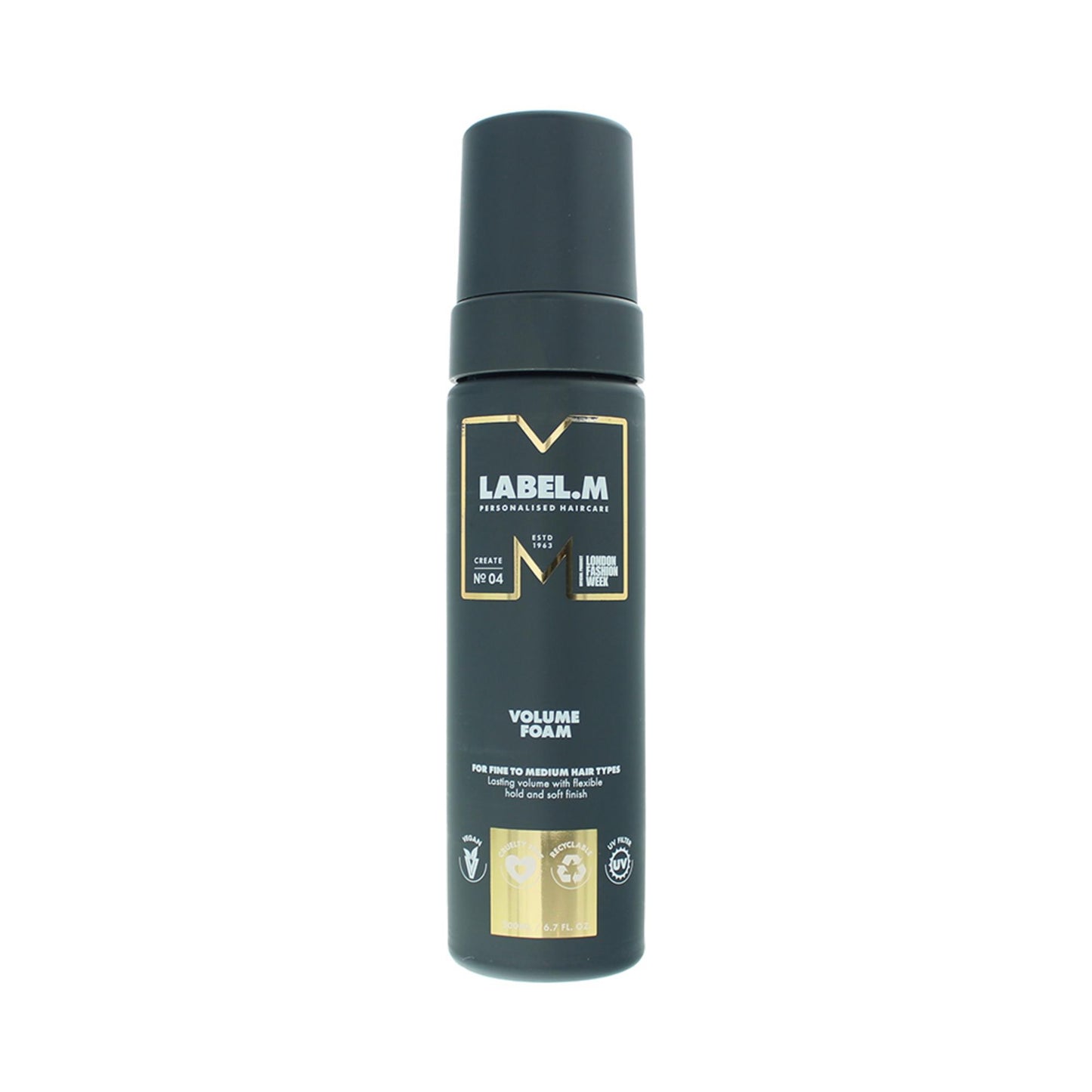 Label.M Volume Haarstyling-Mousse 200 ml – Flexibler Halt & Volumen für Damen