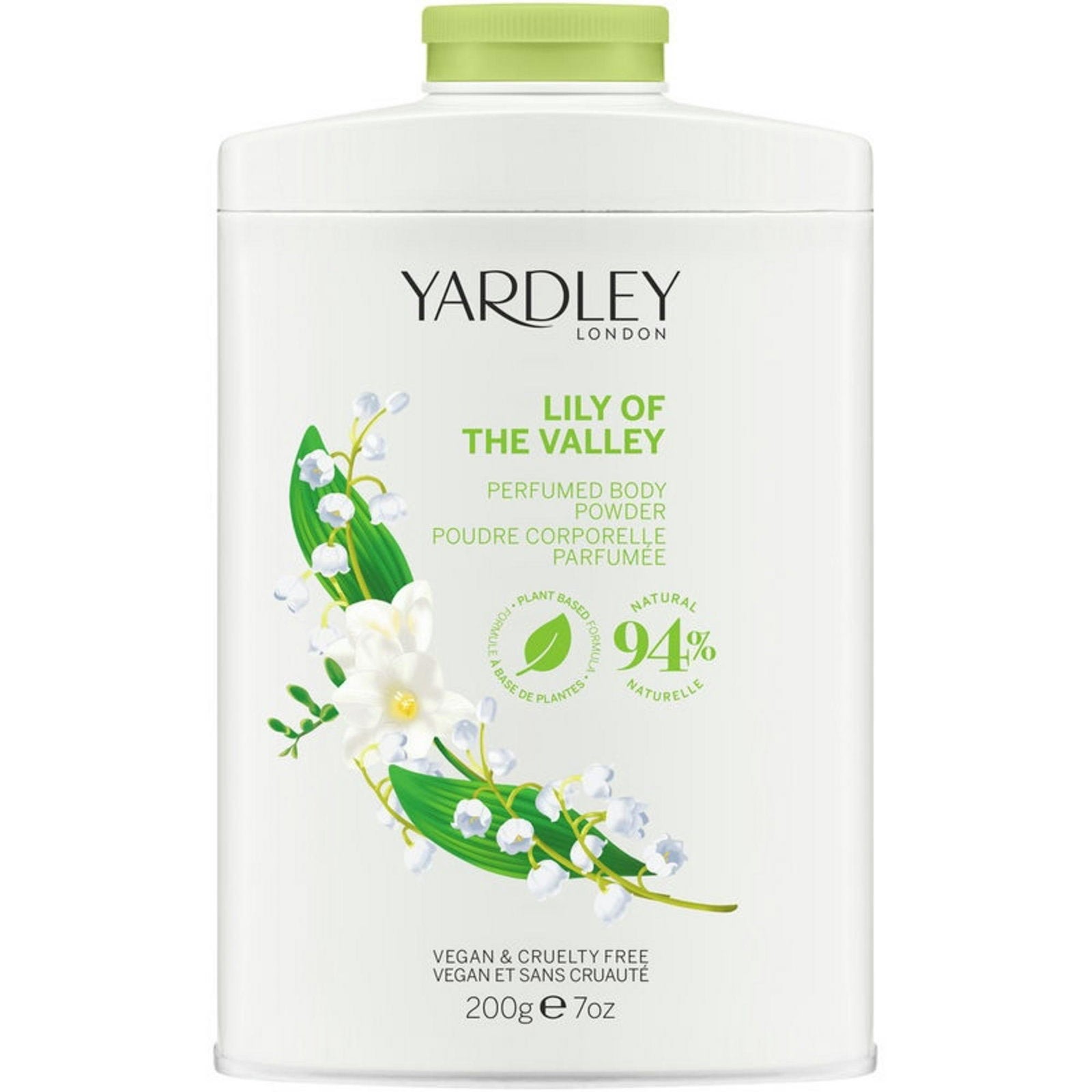 Yardley Yardley, Lily Of The Valley, Körperpuder, Lilie, 200 g Regular