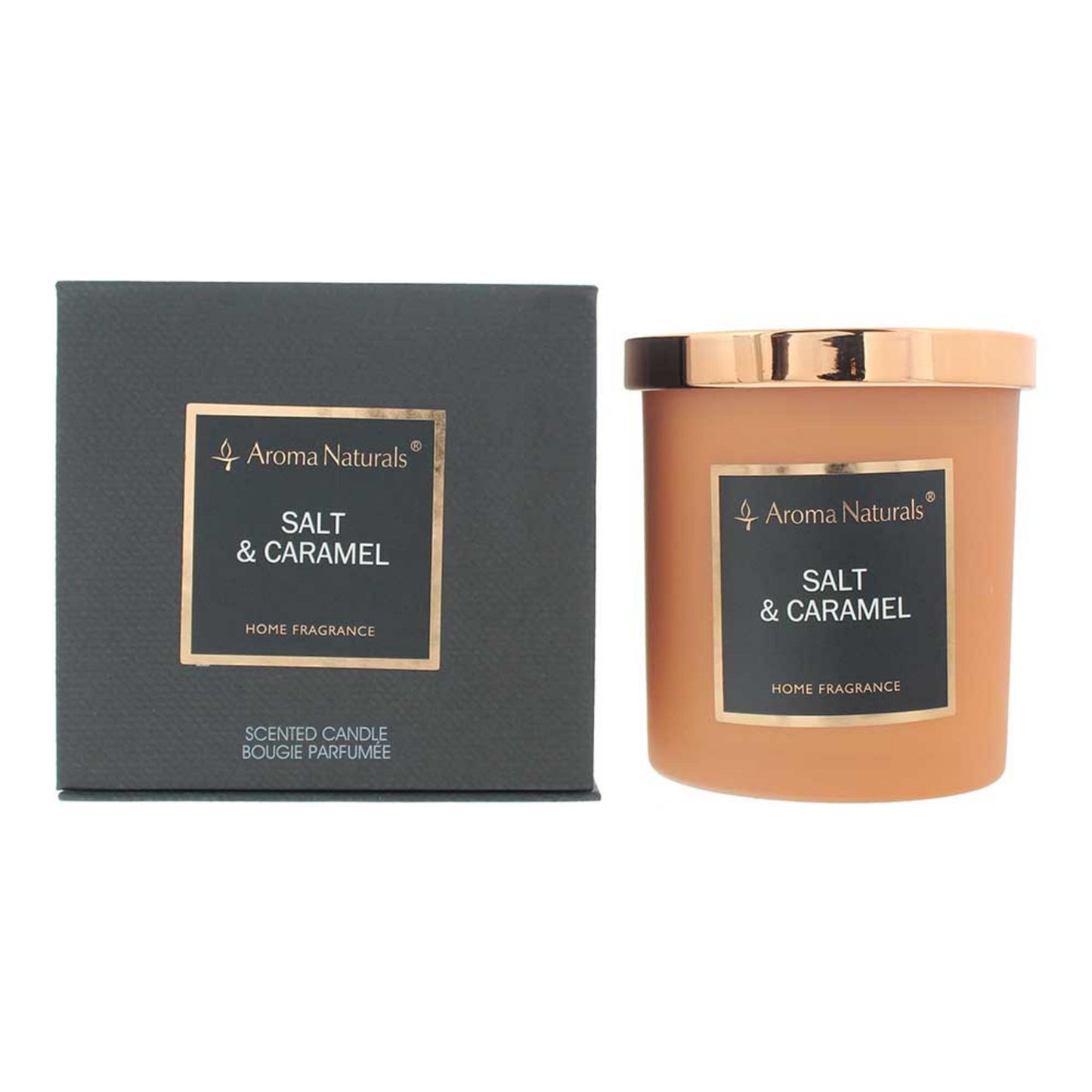 Aroma Naturals Salt & Caramel Duftkerze 215 g – Sanfter Duft für gemütliche Momente