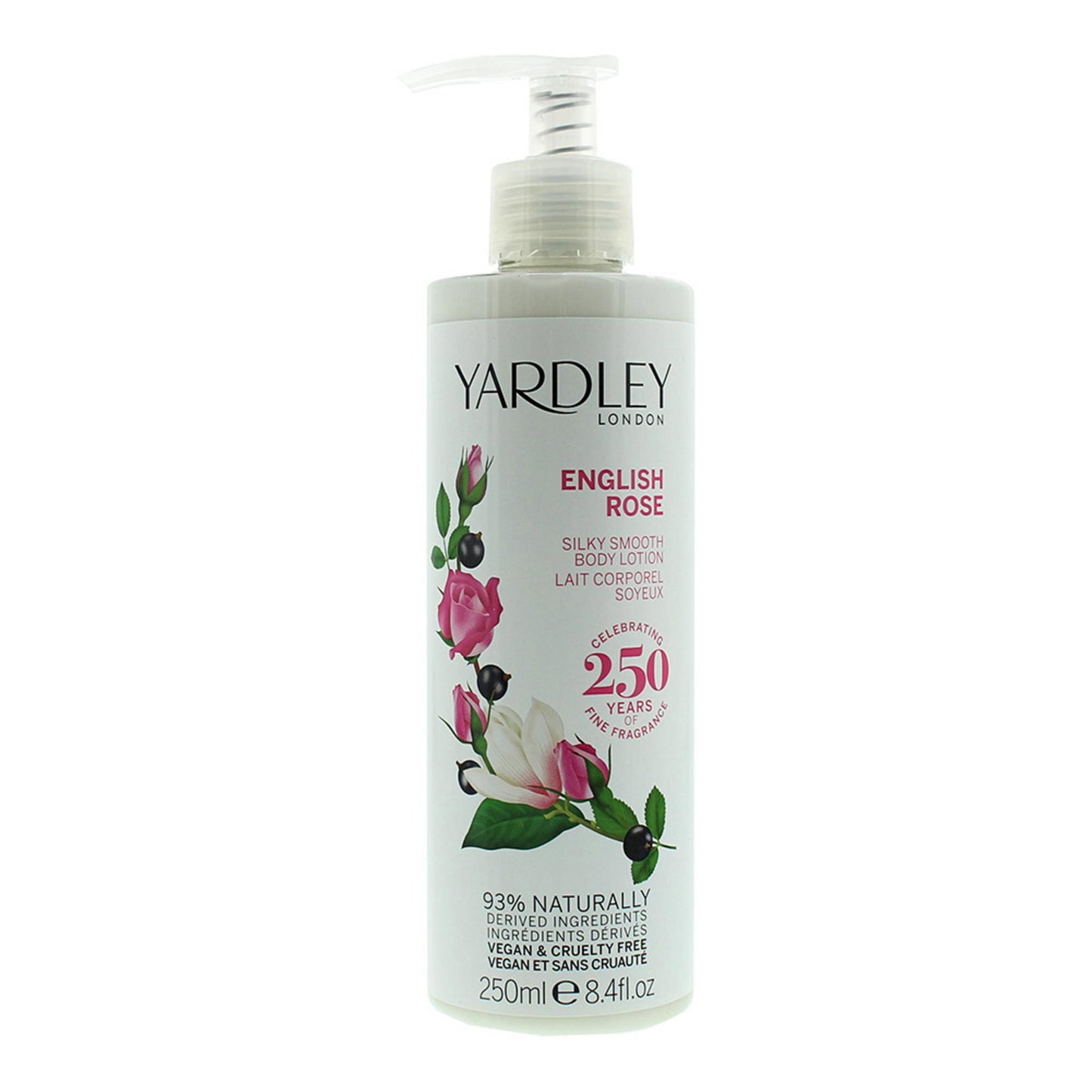 Yardley Yardley, English Rose, Hydratisierend, Körpermilch, 250 ml Regular