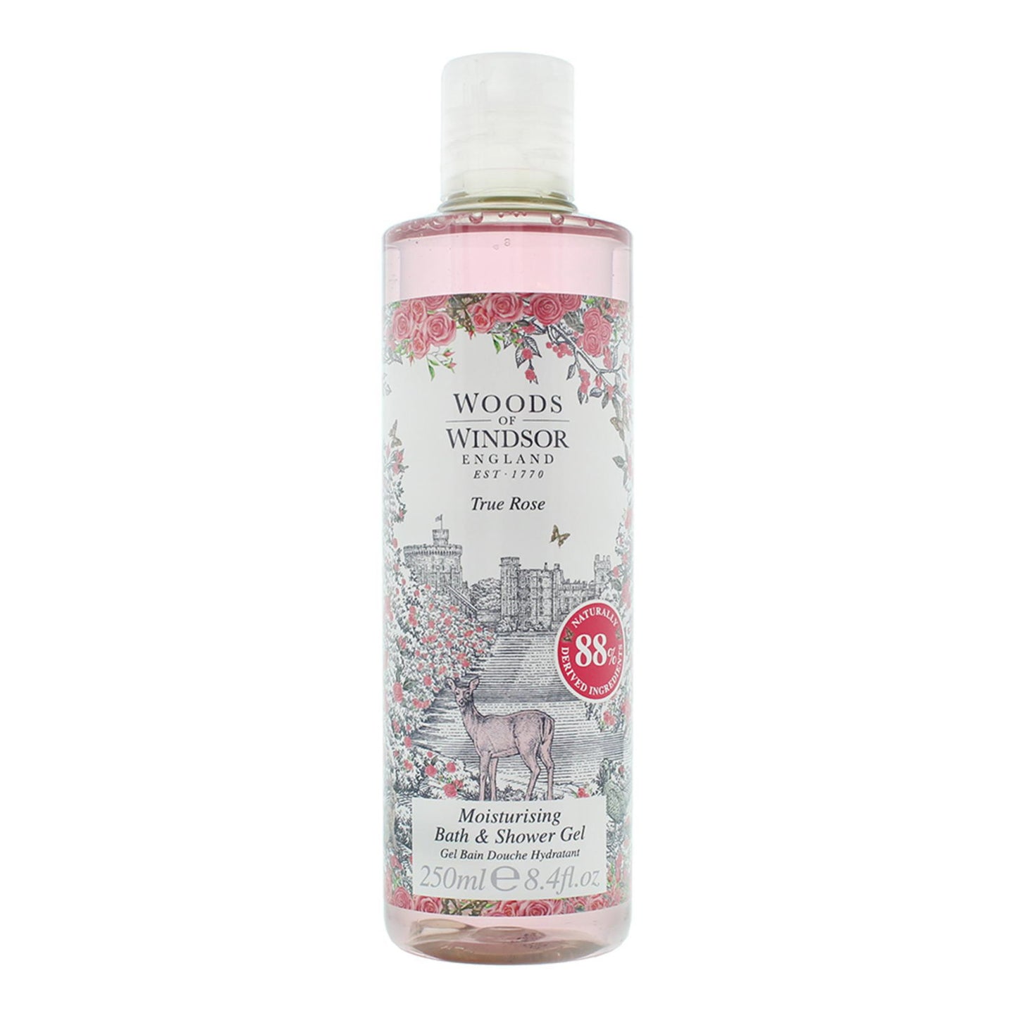 Woods Of Windsor Woods Of Windsor, True Rose, Feuchtigkeitsspendend, Duschgel, 250 ml Regular