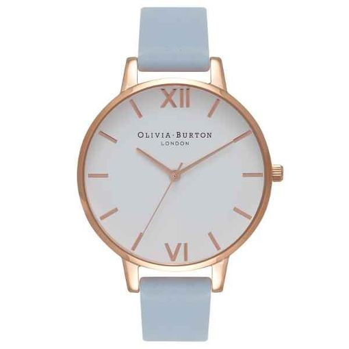 Olivia Burton OB16BDW18 Damen Armbanduhr – 38 mm Gold, Weiß & Blau