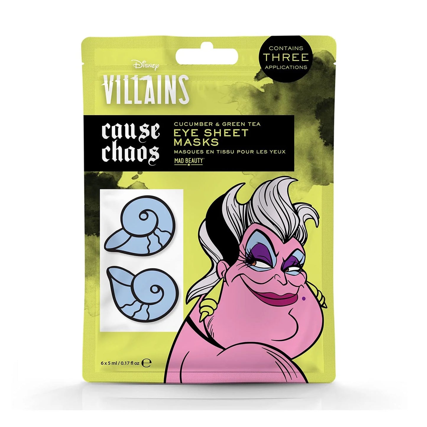 DISNEY DISNEY Ursula Maske für Gesicht und Augen 1 Stück Kosmetik