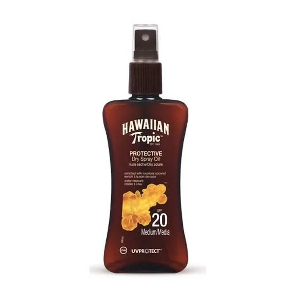 HAWAIIAN TROPIC HAWAIIAN TROPIC Protective Dry Spray Oil Sonnenschutz LSF 20 Medium 200 ml Kosmetik