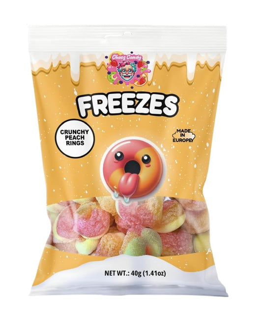 Chaos Candy - Freezes Dried Candy - Crunchy Peach Rings 40g