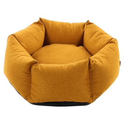 Flamingo Hundebett Mit Reißverschluss Ziva Sechseckig 50X18 Cm Ocker