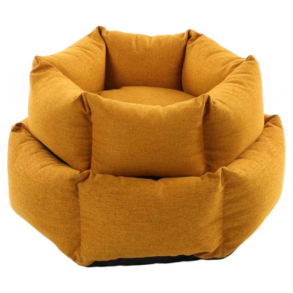 Flamingo Hundebett Mit Reißverschluss Ziva Sechseckig 50X18 Cm Ocker