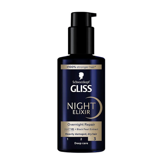 SCHWARZKOPF Gliss Night Elixir Serum für geschädigtes Haar 100 ml