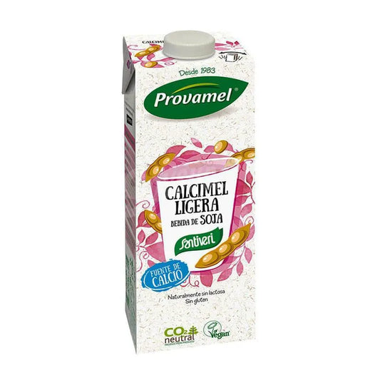 SANTIVERI Calcimel Ligera Sojagetränk 1 L Packung mit 12 Einheiten Kosmetik