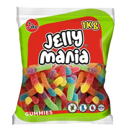 Jake Sour Worms Fruchtmischung 1000g