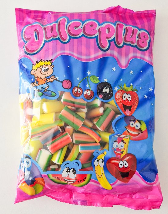 Dulceplus Mini Sour Rainbow Filled Pencils 100g