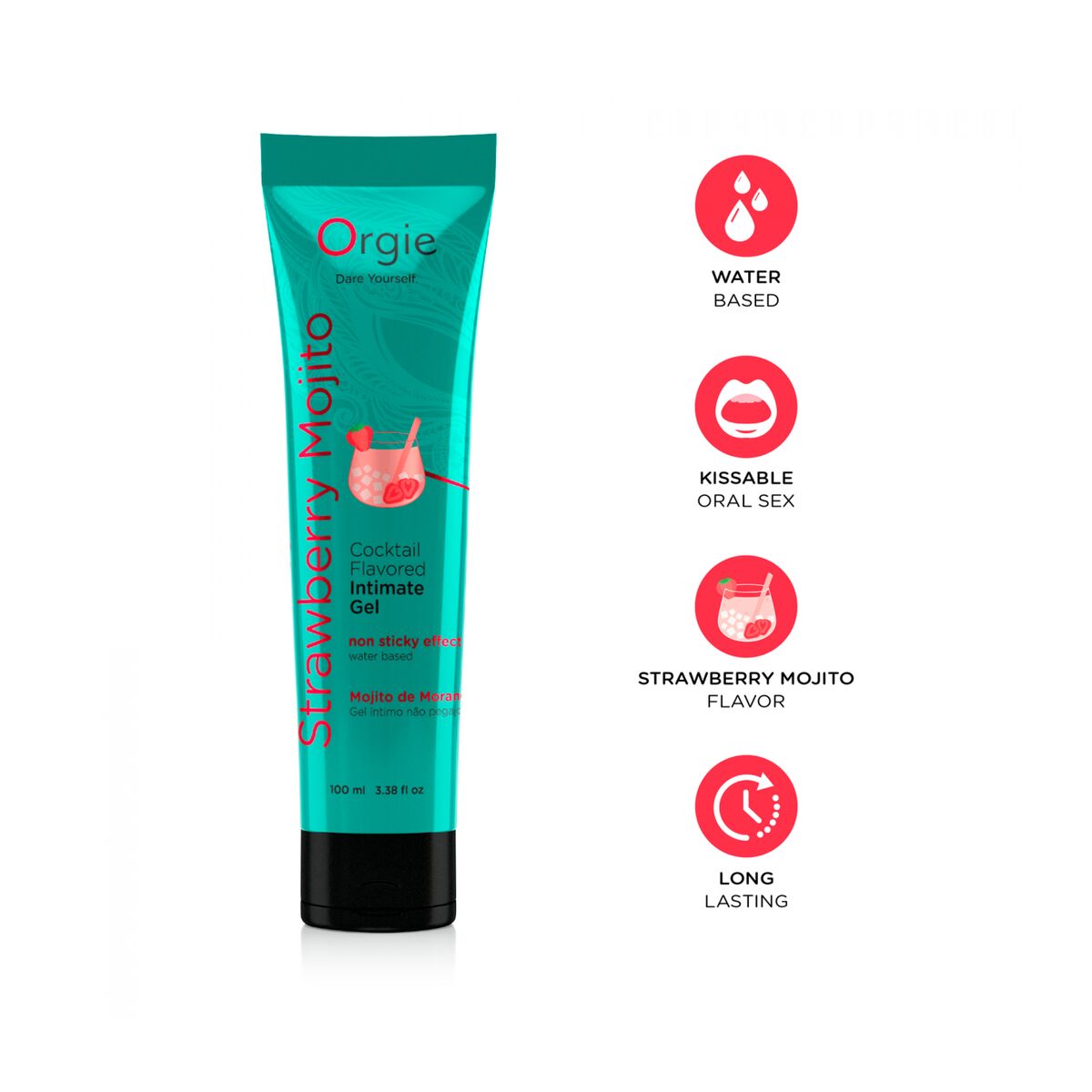 Orgie Strawberry Mojito Gleitmittel 100 ml - Erdbeergeschmack