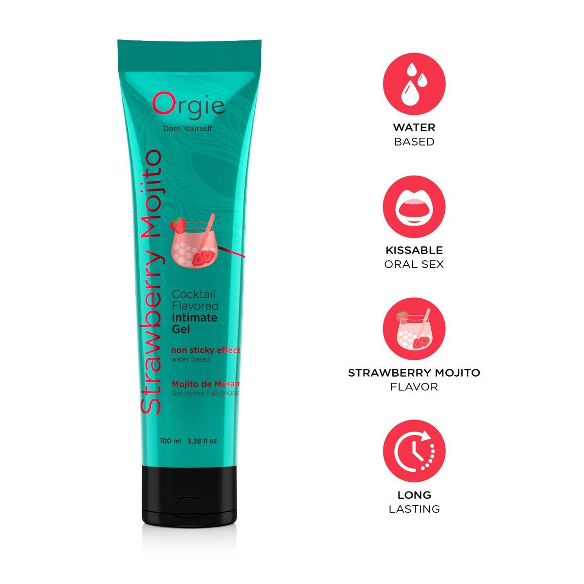 Orgie Strawberry Mojito Gleitmittel 100 ml - Erdbeergeschmack