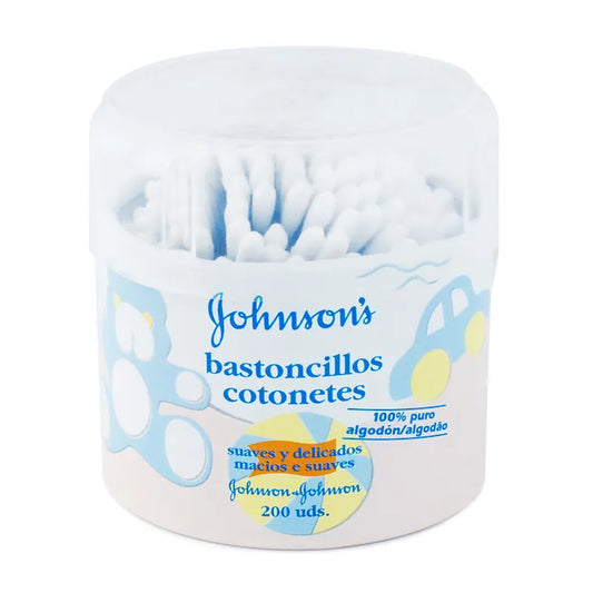 JOHNSON'S Cotton Buds Wattestäbchen Box 200 Stück Kosmetik