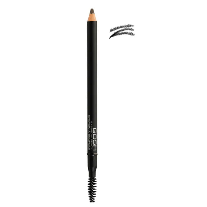 GOSH GOSH Augenbrauenstift Soft Schwarz präziser Konturenstift für natürliche Brauen Augenbrauen-Make-up