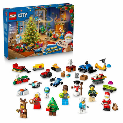 Lego Konstruktionsspiel Lego 60475 Advent Calender 2025 City 186 Stücke