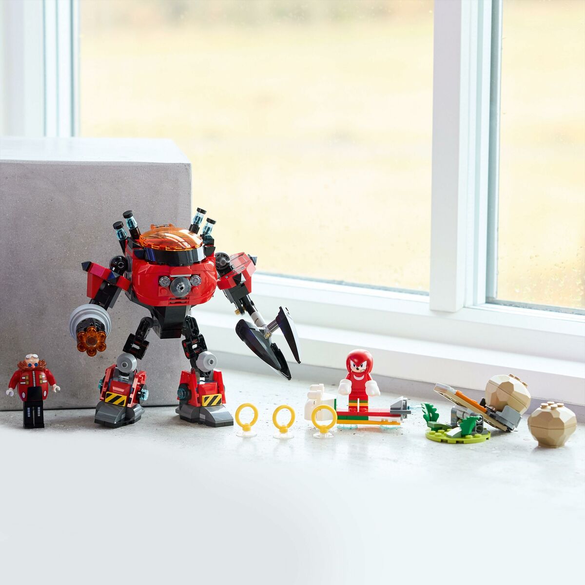 Lego Konstruktionsspiel Lego 77005 Sonic Knuckles Vs Dr. Eggman Egg Crusher Mech 350 Stücke