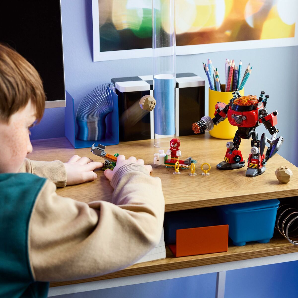 Lego Konstruktionsspiel Lego 77005 Sonic Knuckles Vs Dr. Eggman Egg Crusher Mech 350 Stücke