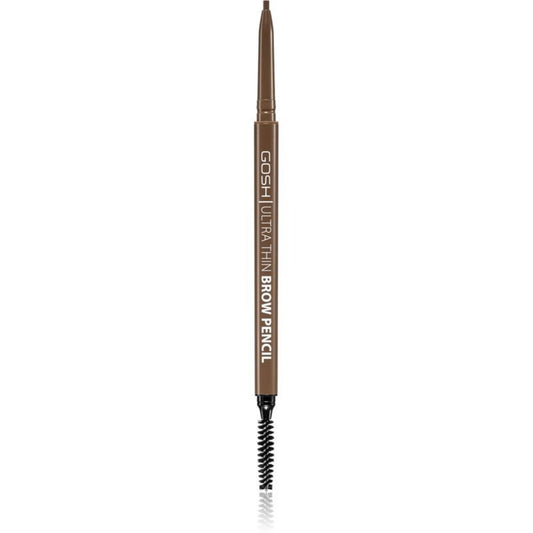 Gosh Gosh, Ultra Thin, Augenbrauencreme-Stift & Bürste 2-in-1, 002, Graubraun, 0.09 g Regular
