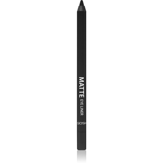 Gosh Gosh, Eyeliner Pencil, Rein vegan, Eyeliner, Matt, Flüssiger Eyeliner, 002, Matt Black, 1.2 g Regular