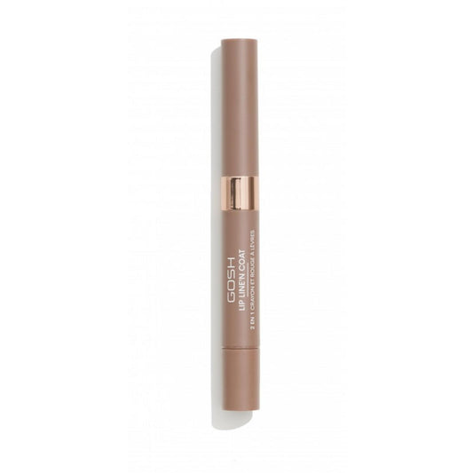 Gosh Gosh, Line'n Coat, Lippenkonturenstift & Lippenlack 2-in-1, 003, Weicher Nougat, 2 ml Regular