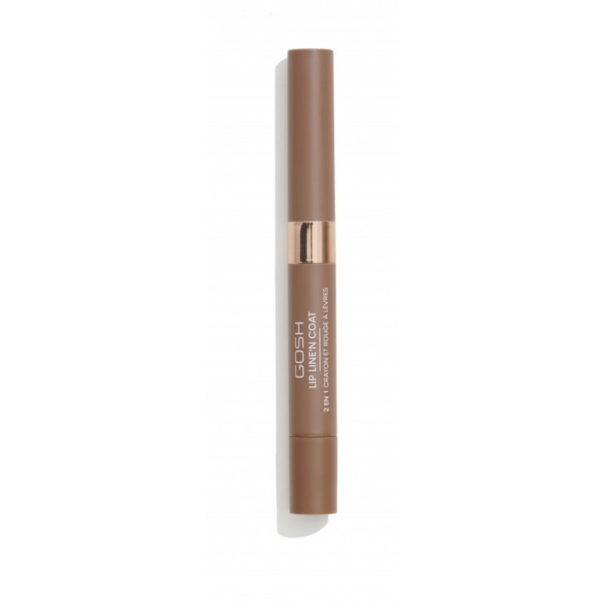 Gosh Gosh, Line'n Coat, Lippenkonturenstift & Lippenlack 2-in-1, 004, Caramel Toffee, 2 ml Regular